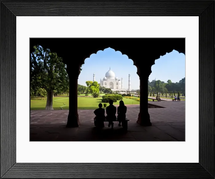Framed Print : Taj Mahal, UNESCO World Heritage Site, viewed through decorative stone archway, Agra, Uttar Pradesh state, India, Asia Framed Print : Taj Mahal, UNESCO World Heritage Site, viewed through decorative stone archway, Agra, Uttar Pradesh state, India, Asia