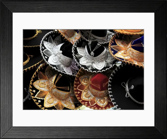 Framed Print : Sombreros, Municipal Market, Oaxaca City, Oaxaca, Mexico, North America Framed Print : Sombreros, Municipal Market, Oaxaca City, Oaxaca, Mexico, North America