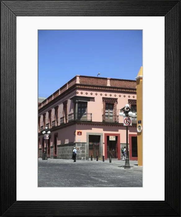 Framed Print : Street scene and colonial architecture, Puebla, Historic Center, UNESCO World Heritage Site, Puebla State, Mexico, North America Framed Print : Street scene and colonial architecture, Puebla, Historic Center, UNESCO World Heritage Site, Puebla State, Mexico, North America