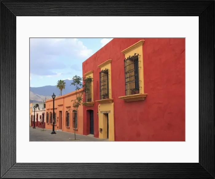 Framed Print : Colonial architecture, Oaxaca City, Oaxaca, Mexico, North America