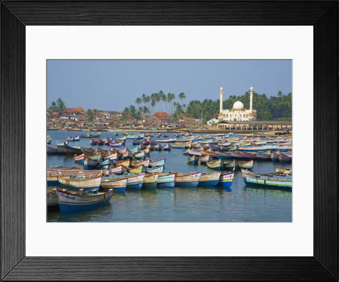 Framed Print : Vizhinjam, fishing harbour near Kovalam, Kerala, India, Asia Framed Print : Vizhinjam, fishing harbour near Kovalam, Kerala, India, Asia