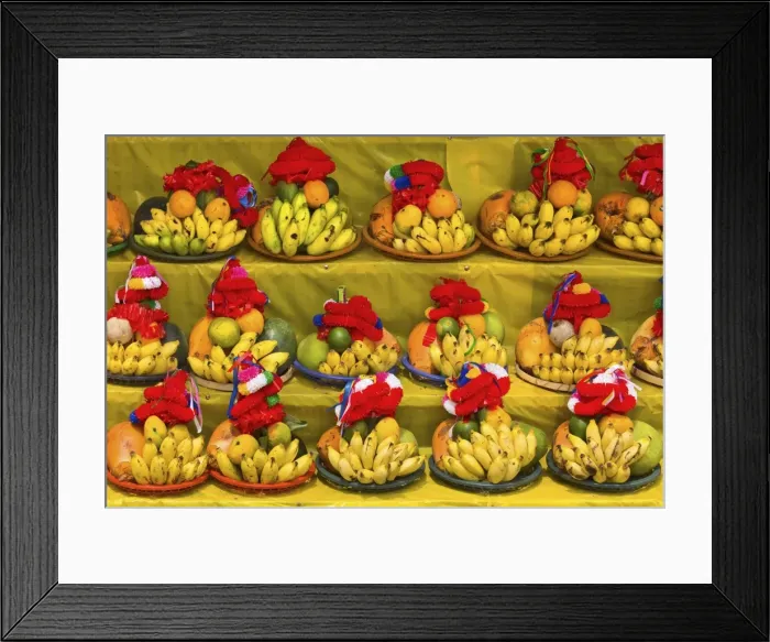 Framed Print : Temple fruit offerings for sale in this sacred pilgrimage town, popular with all religions, Kataragama, Uva Province, Sri Lanka, Asia Framed Print : Temple fruit offerings for sale in this sacred pilgrimage town, popular with all religions, Kataragama, Uva Province, Sri Lanka, Asia