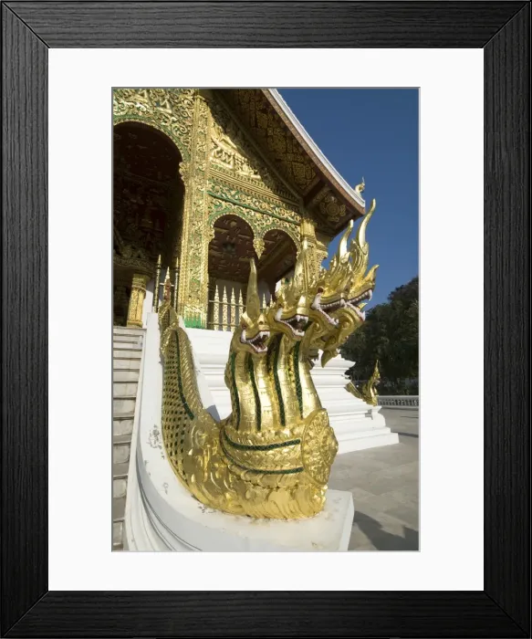 Framed Print : Naga heads, Wat Sen, Luang Prabang, Laos, Indochina, Southeast Asia, Asia Framed Print : Naga heads, Wat Sen, Luang Prabang, Laos, Indochina, Southeast Asia, Asia