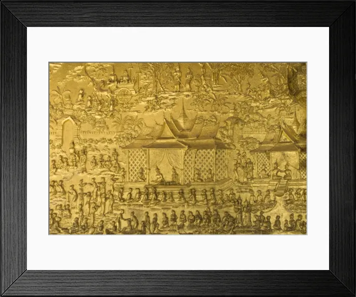 Framed Print : Gilded bas relief, Wat Mai Complex, Luang Prabang, Laos, Indochina, Southeast Asia, Asia Framed Print : Gilded bas relief, Wat Mai Complex, Luang Prabang, Laos, Indochina, Southeast Asia, Asia