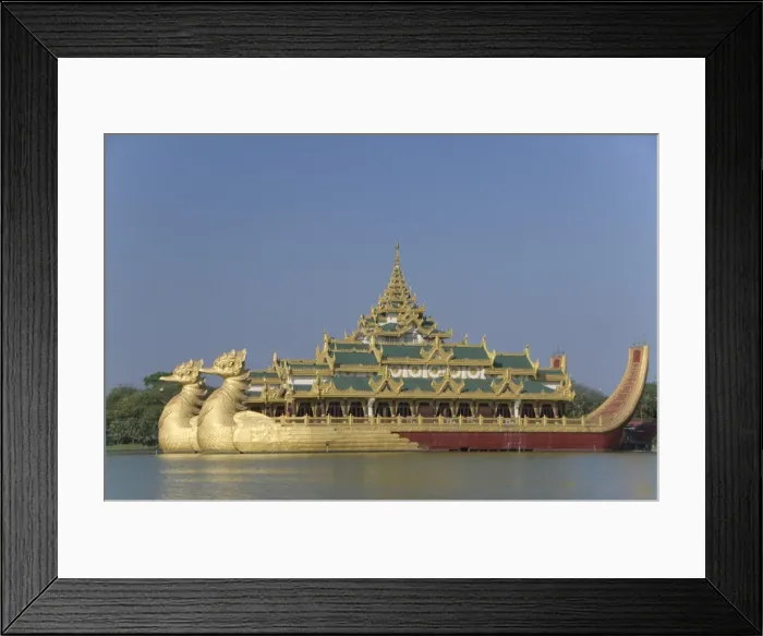 Framed Print : Karaweik Barge, Kandawgyi Lake, Yangon (Rangoon), Myanmar (Burma), Asia Framed Print : Karaweik Barge, Kandawgyi Lake, Yangon (Rangoon), Myanmar (Burma), Asia