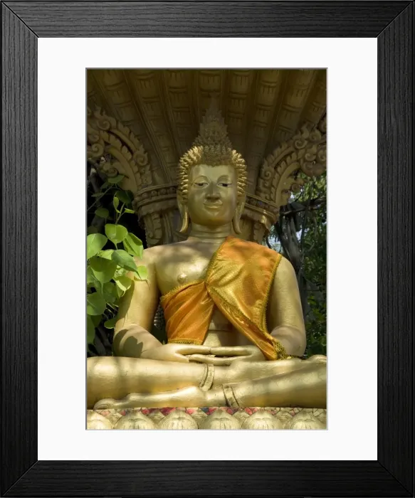 Framed Print : Buddha statue, Wat Si Muang, Vientiane, Laos, Indochina, Southeast Asia, Asia Framed Print : Buddha statue, Wat Si Muang, Vientiane, Laos, Indochina, Southeast Asia, Asia
