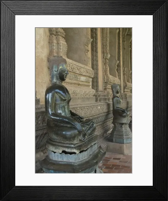 Framed Print : Statues of the Buddha, Haw Phra Kaew (Ho Phra Keo), Vientiane, Laos, Indochina, Southeast Asia, Asia Framed Print : Statues of the Buddha, Haw Phra Kaew (Ho Phra Keo), Vientiane, Laos, Indochina, Southeast Asia, Asia