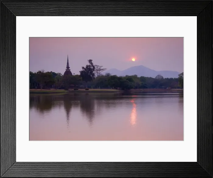 Framed Print : Wat Sa Si at dusk, Sukhothai Historical Park, UNESCO World Heritage Site, Sukhothai Province, Thailand, Southeast Asia, Asia Framed Print : Wat Sa Si at dusk, Sukhothai Historical Park, UNESCO World Heritage Site, Sukhothai Province, Thailand, Southeast Asia, Asia