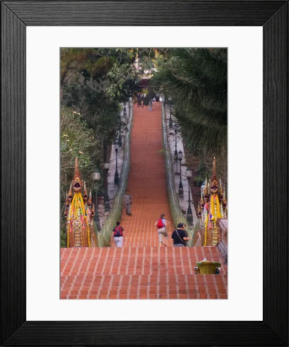 Framed Print : Doi Suthep Steps, Chiang Mai, Chiang Mai Province, Thailand, Southeast Asia, Asia Framed Print : Doi Suthep Steps, Chiang Mai, Chiang Mai Province, Thailand, Southeast Asia, Asia