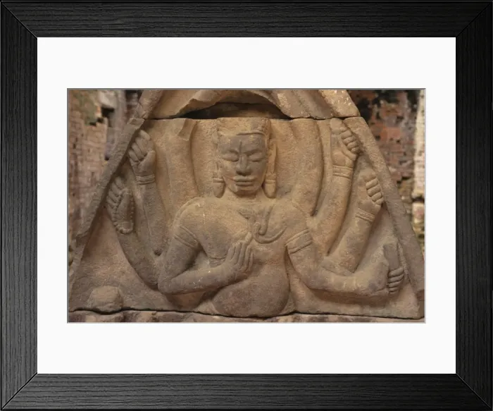 Framed Print : Detail of carving of Hindu divinity, Cham ruins of My Son, UNESCO World Heritage Site, near Hoi An, South Central Coast, Vietnam, Indochina, Southeast Asia, Asia Framed Print : Detail of carving of Hindu divinity, Cham ruins of My Son, UNESCO World Heritage Site, near Hoi An, South Central Coast, Vietnam, Indochina, Southeast Asia, Asia