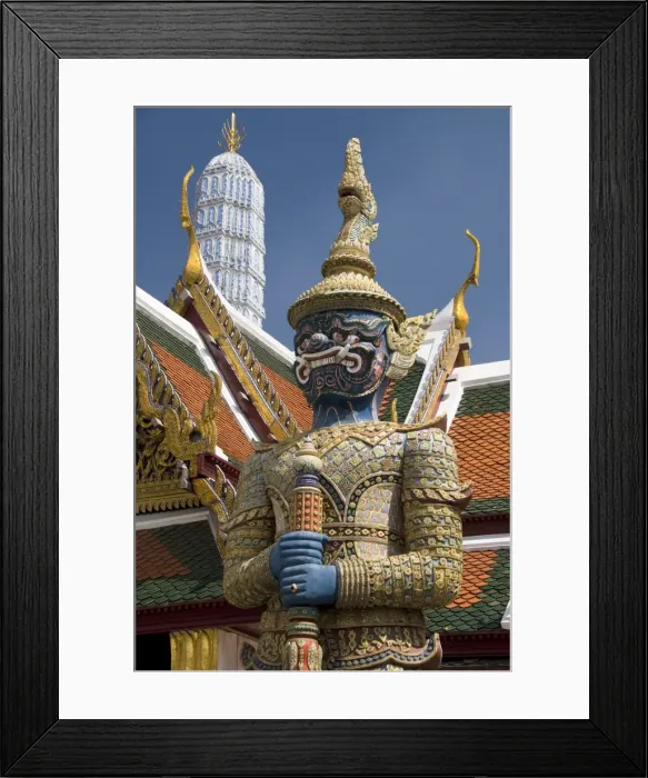 Framed Print : Statue of demon guardian, Wat Phra Kaeo Complex (Grand Palace Complex), Bangkok, Thailand, Southeast Asia, Asia Framed Print : Statue of demon guardian, Wat Phra Kaeo Complex (Grand Palace Complex), Bangkok, Thailand, Southeast Asia, Asia