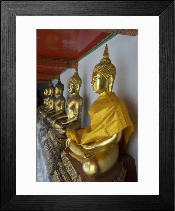 Framed Print : Sitting Buddhas, Wat Pho (Reclining Buddha Temple), (Wat Phra Chetuphon), Bangkok, Thailand, Southeast Asia, Asia Framed Print : Sitting Buddhas, Wat Pho (Reclining Buddha Temple), (Wat Phra Chetuphon), Bangkok, Thailand, Southeast Asia, Asia