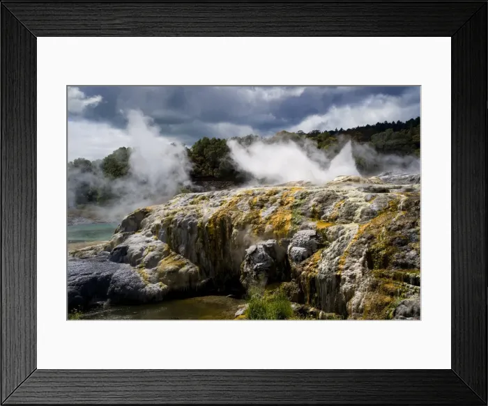 Framed Print : Whakarewarewa Thermal Reserve, North Island, New Zealand, Pacific Framed Print : Whakarewarewa Thermal Reserve, North Island, New Zealand, Pacific