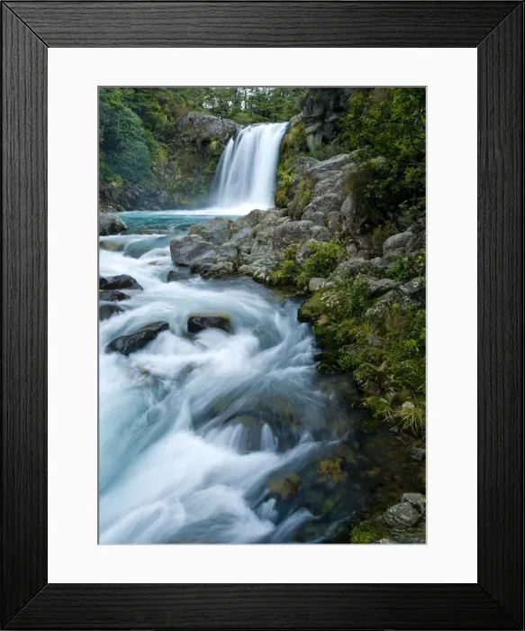 Framed Print : Tawhai Falls, Tongariro National Park, UNESCO World Heritage Site, North Island, New Zealand, Pacific