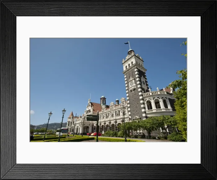 Framed Print : Railway Station, Dunedin, Otago, South Island, New Zealand, Pacific Framed Print : Railway Station, Dunedin, Otago, South Island, New Zealand, Pacific