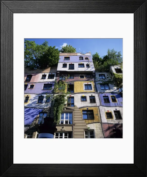Framed Print : Hundertwasserhaus (antitraditional architecture), Vienna, Austria, Europe Framed Print : Hundertwasserhaus (antitraditional architecture), Vienna, Austria, Europe