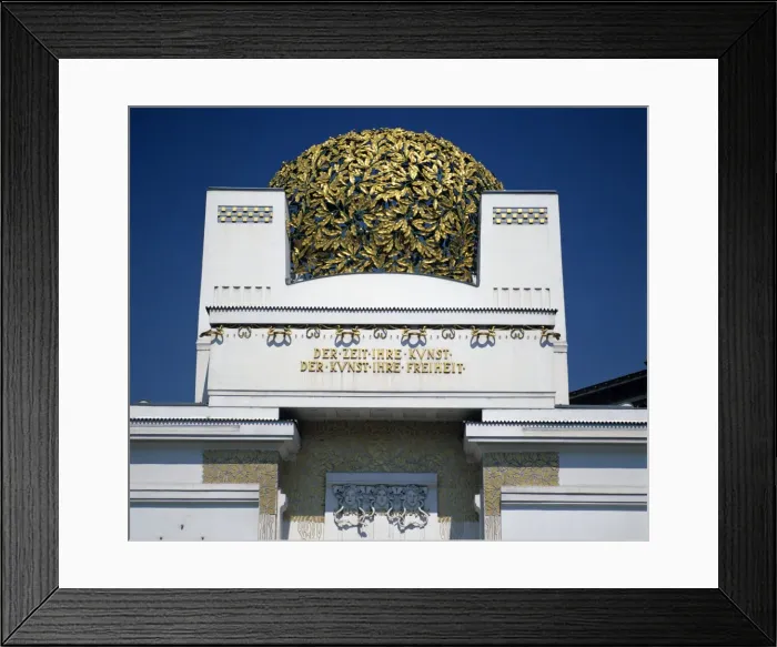 Framed Print : Secession Building, Art Gallery with Golden Cabbage on top, Vienna, Austria, Europe Framed Print : Secession Building, Art Gallery with Golden Cabbage on top, Vienna, Austria, Europe