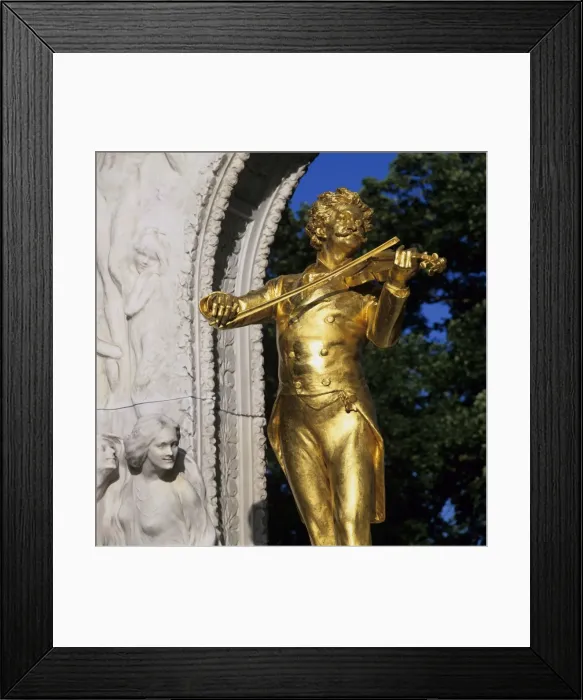 Framed Print : Statue of Johann Strauss, Stadtpark, Vienna, Austria, Europe Framed Print : Statue of Johann Strauss, Stadtpark, Vienna, Austria, Europe