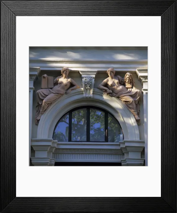 Framed Print : Classical style window, Vienna, Austria, Europe Framed Print : Classical style window, Vienna, Austria, Europe
