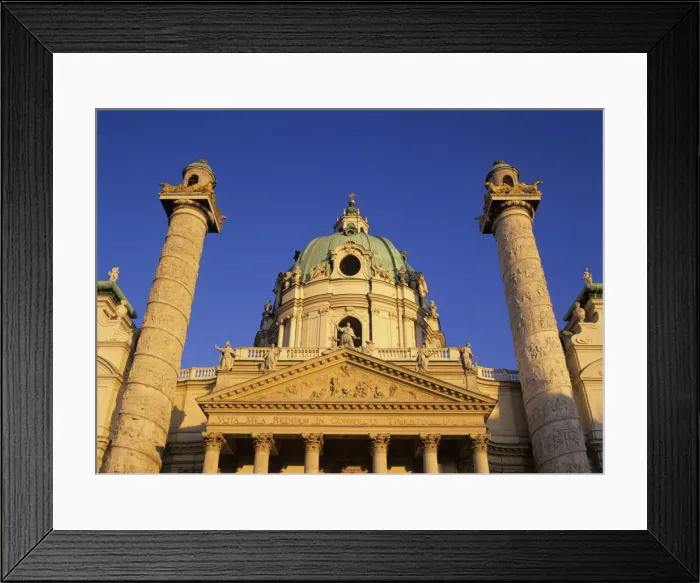 Framed Print : Facade of Karlskirche, Vienna, Austria, Europe Framed Print : Facade of Karlskirche, Vienna, Austria, Europe