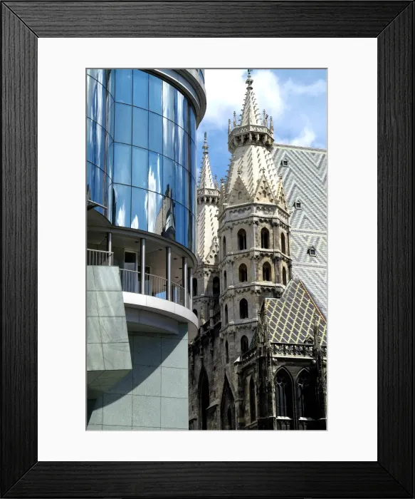 Framed Print : Hs Haus and Stephansdom, Vienna, Austria, Europe Framed Print : Hs Haus and Stephansdom, Vienna, Austria, Europe