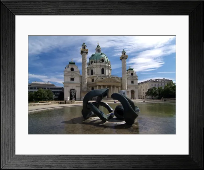 Framed Print : Karlsplatz and Karlskirche, Vienna, Austria, Europe Framed Print : Karlsplatz and Karlskirche, Vienna, Austria, Europe