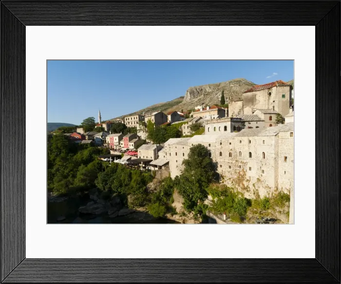 Framed Print : City of Mostar, municipality of Mostar, Bosnia and Herzegovina, Europe Framed Print : City of Mostar, municipality of Mostar, Bosnia and Herzegovina, Europe