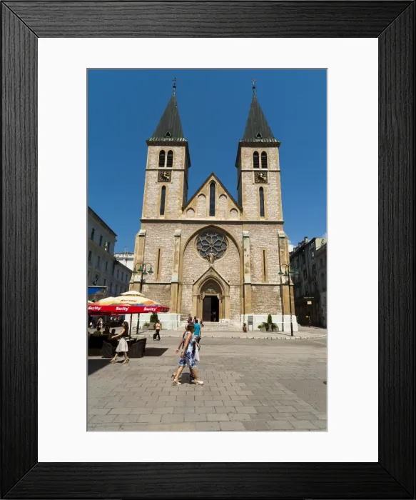 Framed Print : Sarajevo Catholic Church, Sarajevo, Bosnia and Herzegovina, Europe Framed Print : Sarajevo Catholic Church, Sarajevo, Bosnia and Herzegovina, Europe