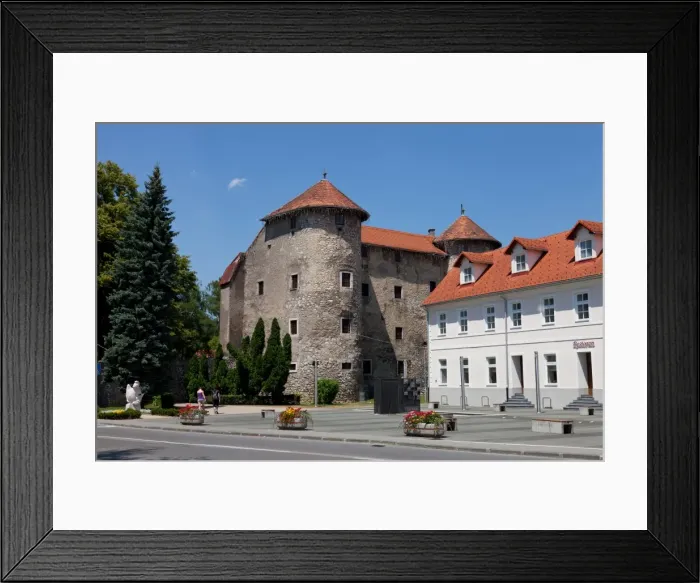 Framed Print : The Frankopan Castle, built in the 16th century close the gorge of the River Dobra, Ogulin, Karlovac county, Croatia, Europe Framed Print : The Frankopan Castle, built in the 16th century close the gorge of the River Dobra, Ogulin, Karlovac county, Croatia, Europe