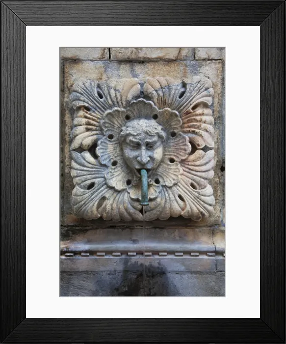 Framed Print : Detail of Onofros fountain, Stradun, Dalmatia, Croatia, Europe Framed Print : Detail of Onofros fountain, Stradun, Dalmatia, Croatia, Europe