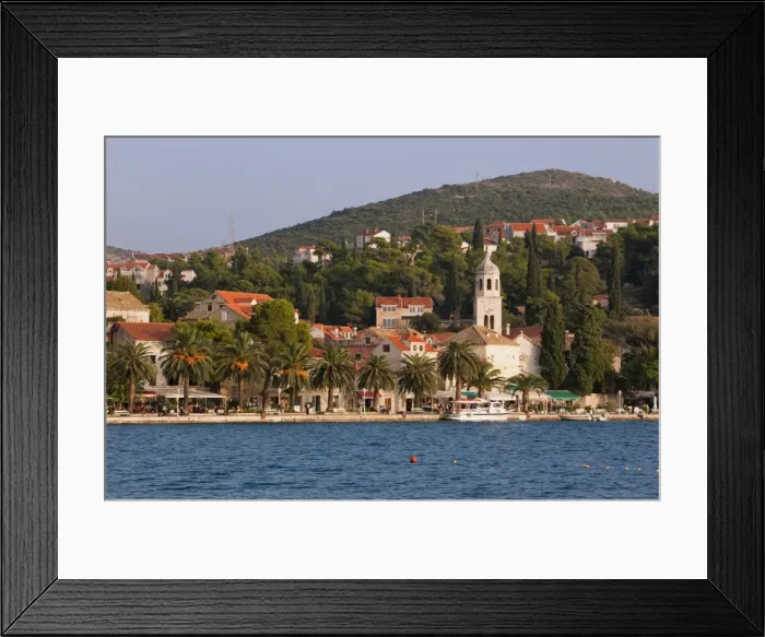 Framed Print : The waterfront, Cavtat, Dalmatia, Croatia, Europe Framed Print : The waterfront, Cavtat, Dalmatia, Croatia, Europe