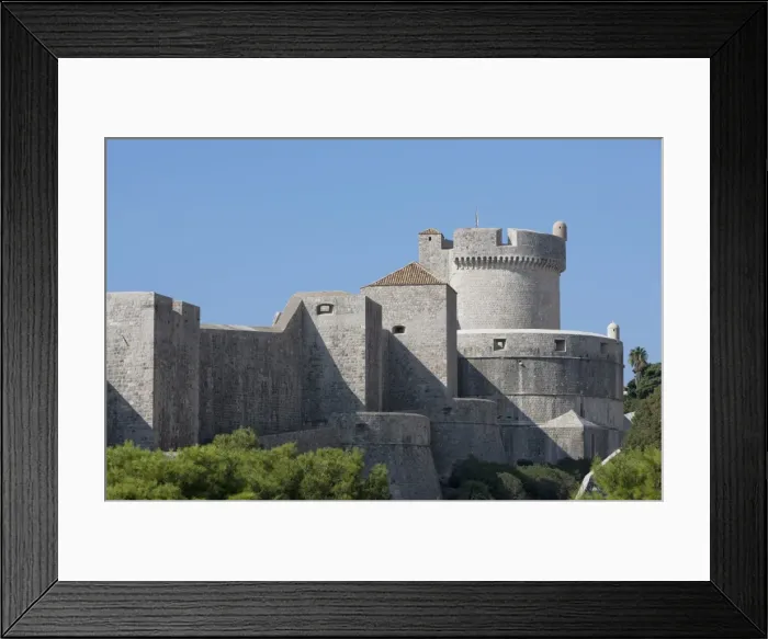 Framed Print : Minceta Fort and town walls, Old Town, UNESCO World Heritage Site, Dubrovnik, Croatia, Europe Framed Print : Minceta Fort and town walls, Old Town, UNESCO World Heritage Site, Dubrovnik, Croatia, Europe