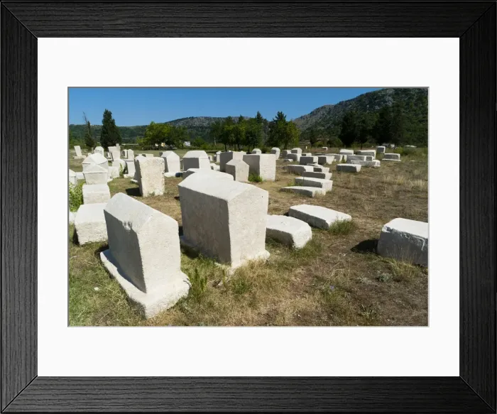 Framed Print : Stecak necropolis of Radimlja, located near Stolac, Bosnia and Herzegovina, Europe Framed Print : Stecak necropolis of Radimlja, located near Stolac, Bosnia and Herzegovina, Europe