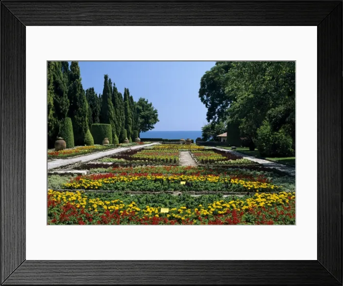 Framed Print : The Botanical Gardens, The Palace of Queen Marie, Balchik, Black Sea coast, Bulgaria, Europe Framed Print : The Botanical Gardens, The Palace of Queen Marie, Balchik, Black Sea coast, Bulgaria, Europe