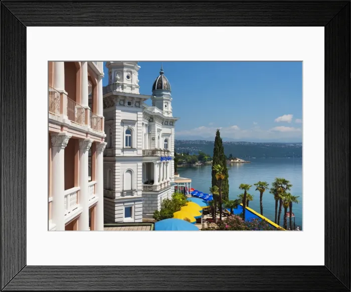 Framed Print : Admiral Casino on waterfront, Opatija, Kvarner Gulf, Croatia, Adriatic, Europe Framed Print : Admiral Casino on waterfront, Opatija, Kvarner Gulf, Croatia, Adriatic, Europe