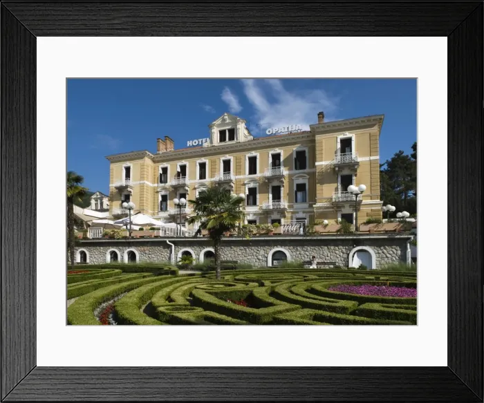 Framed Print : Hotel Opatija, Opatija, Kvarner Gulf, Croatia, Europe Framed Print : Hotel Opatija, Opatija, Kvarner Gulf, Croatia, Europe