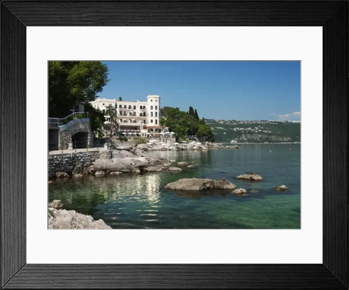 Framed Print : View along promenade, Opatija, Kvarner Gulf, Croatia, Adriatic, Europe Framed Print : View along promenade, Opatija, Kvarner Gulf, Croatia, Adriatic, Europe