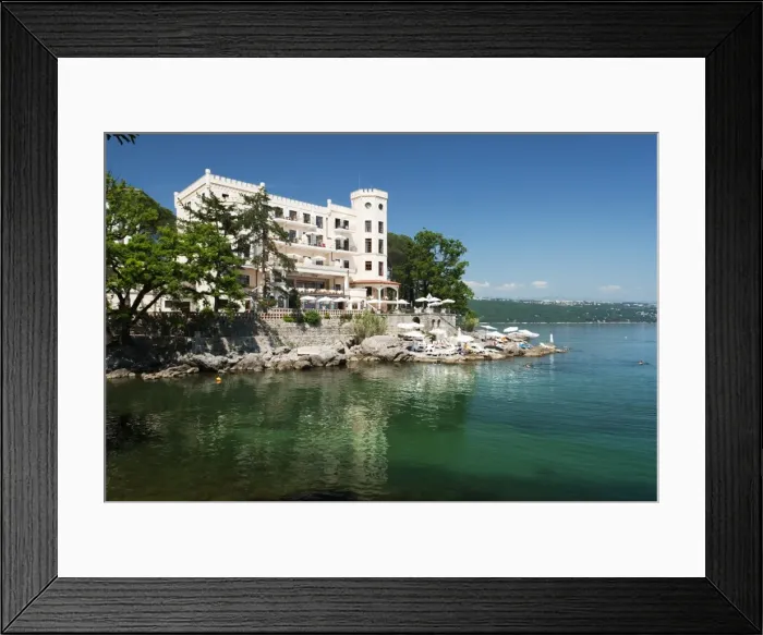 Framed Print : View along promenade, Opatija, Kvarner Gulf, Croatia, Adriatic, Europe Framed Print : View along promenade, Opatija, Kvarner Gulf, Croatia, Adriatic, Europe