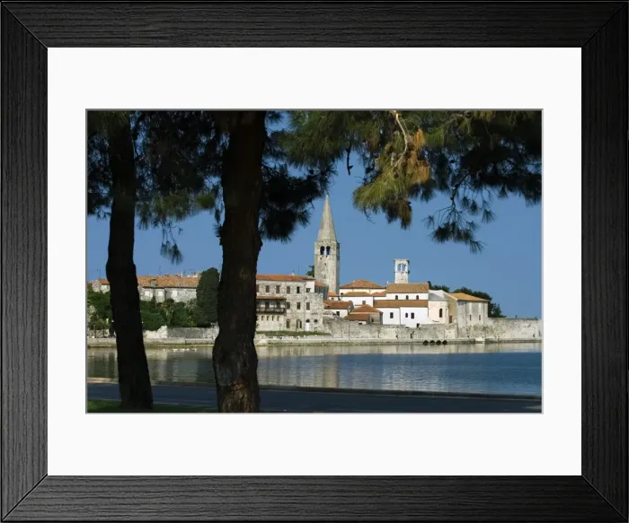 Framed Print : View over old town and Basilica of Euphrasius, UNESCO World Heritage Site, Porec, Istria, Croatia, Adriatic, Europe Framed Print : View over old town and Basilica of Euphrasius, UNESCO World Heritage Site, Porec, Istria, Croatia, Adriatic, Europe