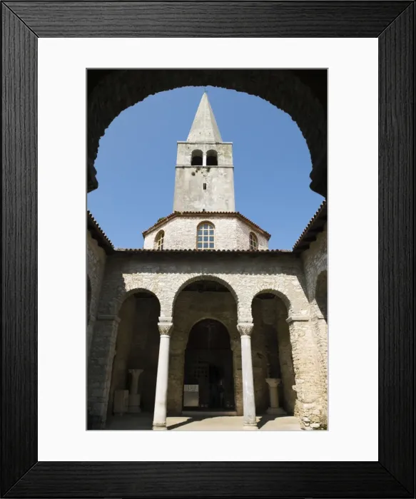 Framed Print : The Baptistry and campanile, Basilica of Euphrasius, UNESCO World Heritage Site, Porec, Istria, Croatia, Europe Framed Print : The Baptistry and campanile, Basilica of Euphrasius, UNESCO World Heritage Site, Porec, Istria, Croatia, Europe