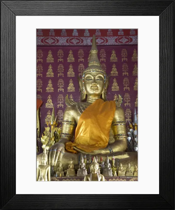 Framed Print : Buddha statue in the main temple, Wat Saen, Luang Prabang, Laos, Indochina, Southeast Asia, Asia Framed Print : Buddha statue in the main temple, Wat Saen, Luang Prabang, Laos, Indochina, Southeast Asia, Asia