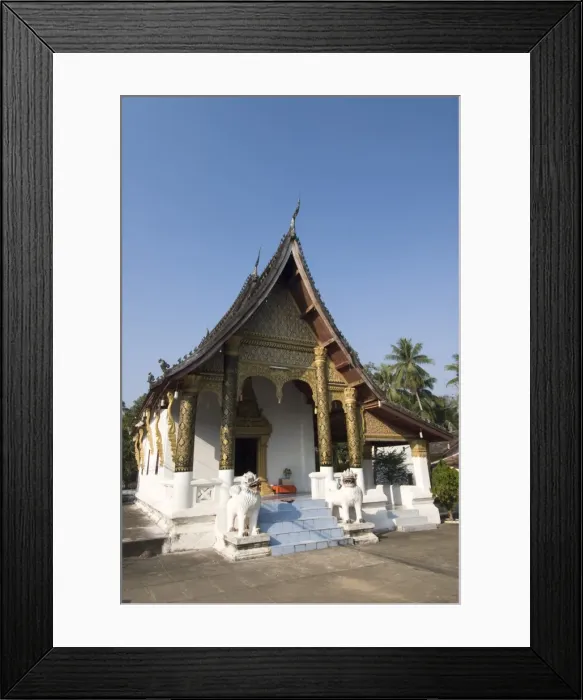 Framed Print : Wat Si Moung Khoung, Luang Prabang, Laos, Indochina, Southeast Asia, Asia