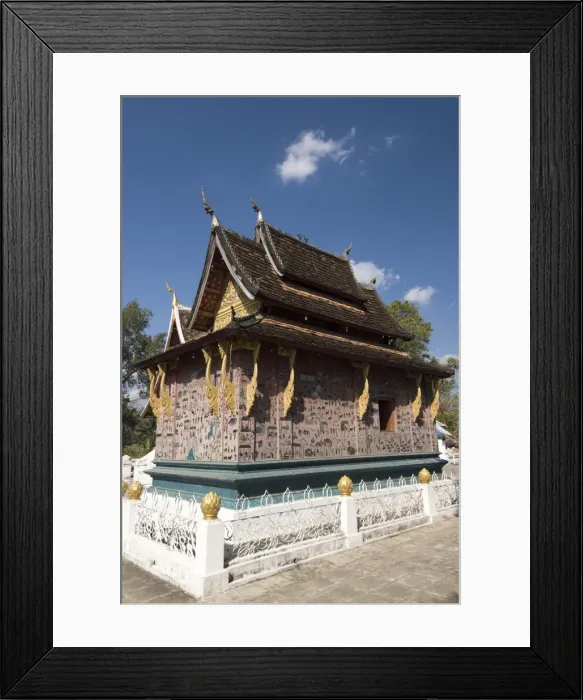 Framed Print : Reclining Buddha Shrine (Red Chapel), Wat Xieng Thong, UNESCO World Heritage Site, Luang Prabang, Laos, Indochina, Southeast Asia, Asia Framed Print : Reclining Buddha Shrine (Red Chapel), Wat Xieng Thong, UNESCO World Heritage Site, Luang Prabang, Laos, Indochina, Southeast Asia, Asia