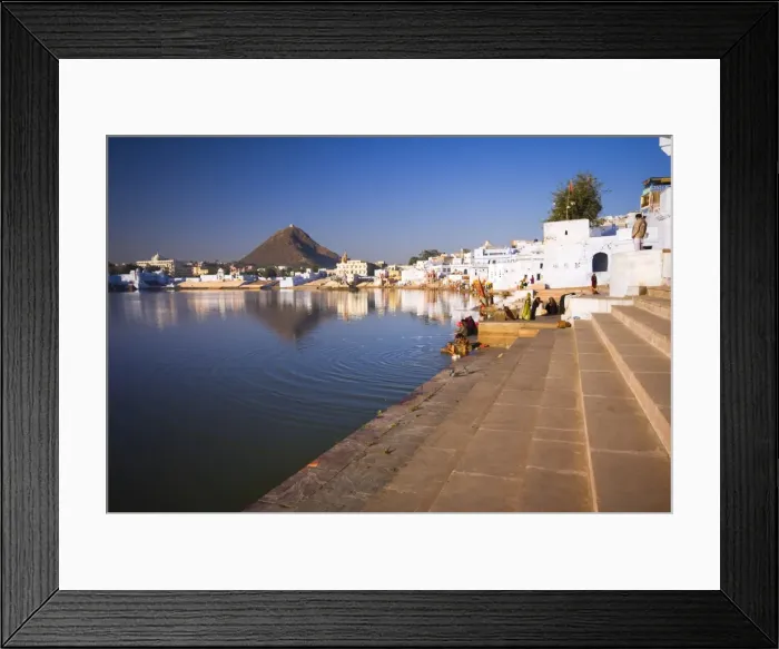 Framed Print : Pushkar Lake, Rajasthan, India, Asia Framed Print : Pushkar Lake, Rajasthan, India, Asia