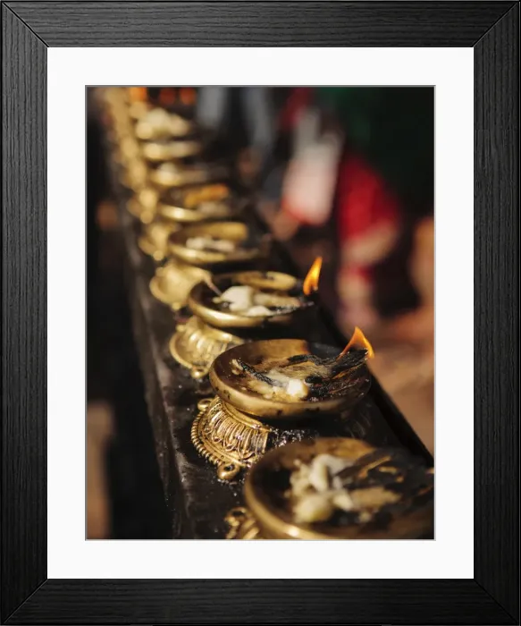Framed Print : Butter lamps, Kathmandu, Nepal, Asia Framed Print : Butter lamps, Kathmandu, Nepal, Asia