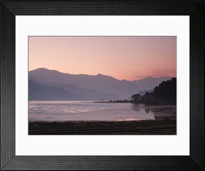 Framed Print : Phewa Lake at sunset, near Pokhara, Gandak, Nepal, Asia Framed Print : Phewa Lake at sunset, near Pokhara, Gandak, Nepal, Asia