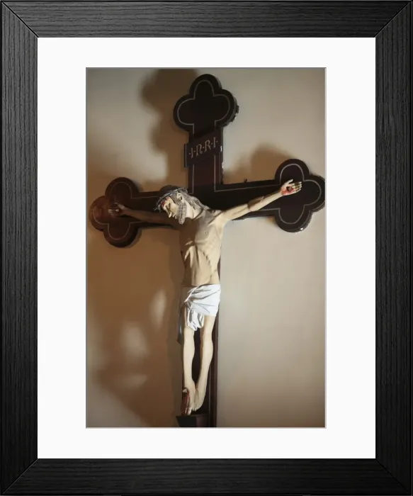 Framed Print : Spanish crucifix in Sainte-Marie des Batignolles church, Paris, France, Europe Framed Print : Spanish crucifix in Sainte-Marie des Batignolles church, Paris, France, Europe