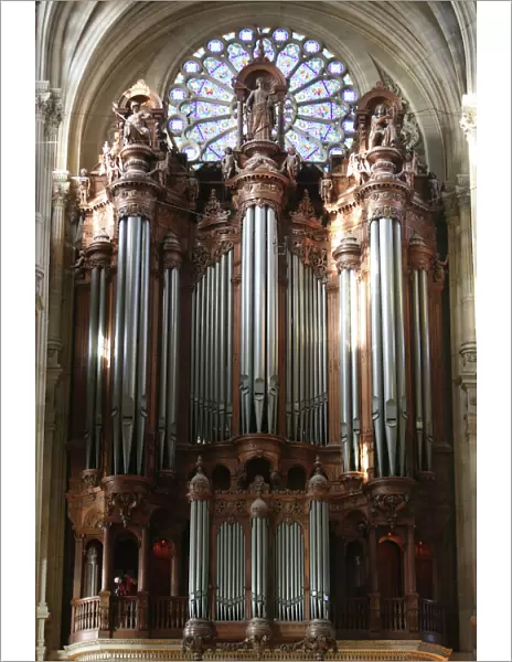 Master organ, Saint-Eustache church, Paris, France, Europe