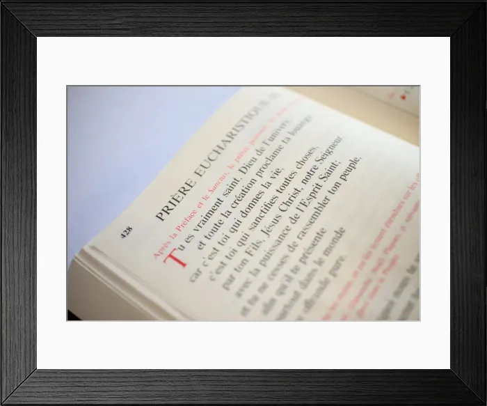 Framed Print : Prayer book, Paris, France, Europe Framed Print : Prayer book, Paris, France, Europe