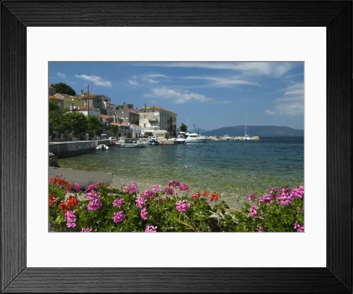 Framed Print : View over fishing village, Valun, Cres Island, Kvarner Gulf, Croatia, Adriatic, Europe Framed Print : View over fishing village, Valun, Cres Island, Kvarner Gulf, Croatia, Adriatic, Europe